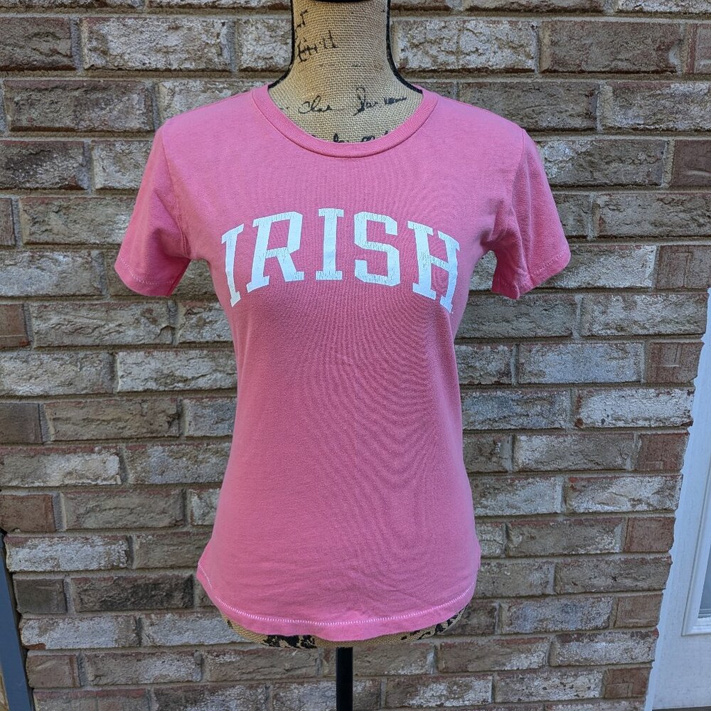 🛍️ BUNDLE ONLY • Vintage League Notre Dame 'Irish' Tshirt Size Large